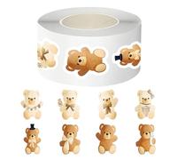 Ceprznvey Adesivi a forma di orso, adesivi a forma di cartone animato, per bambini e amici, per interni ed esterni, per frigo, casa, auto, notebook, portapranzo