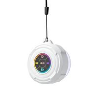 Ceprznvey Altoparlante portatile a LED, dispositivo audio a per un ascolto divertente, guscio in ABS con design impermeabile, unità di riproduzione audio compatta per docce, campeggio e