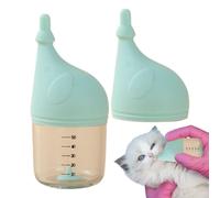 Ceprznvey Borraccia portatile per gattini, bottiglia d'acqua per allattamento, anti-soffocamento per animali domestici, mangiatoia per latte per cuccioli, mangiatoia per cani di piccola taglia