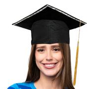 Ceprznvey Cappello da diplomato per studenti | Cappello studente luminoso per bambini | Accessorio per per costume universitario, decorazione per feste a tema liceo, studi superiori, evento
