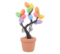 Ceprznvey Easter Tabletop, Festive Tree Decoration, Artificial Ornament Foam PP Material Spring Desk Display for Holiday And Festivity, 9.06x2.76x2.76 Inches, Colorful
