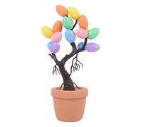 Ceprznvey Easter Tabletop, Festive Tree Decoration, Artificial Ornament Foam PP Material Spring Desk Display for Holiday And Festivity, 9.06x2.76x2.76 Inches, Colorful