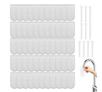 Ceprznvey Filtrante in Cotone per Rubinetto | 50 pezzi antispruzzo universale - Filtro Rubinetto Bagno | Per Cucina, Bagno, Giardinaggio, Irrigazione, Hotel, Ufficio E Ristorante