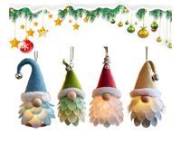 Ceprznvey GNOME Christmas Tree Ornaments,4 Pieces Holiday Decor Pendants | Christmas Decoration Pendants,for Home Decorators Festival Planners Office Mantel Wall Staircase Window Sill Wreath