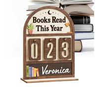 Ceprznvey Insegna Tracciatore di Libri Letti - Decorazione In Legno Per Libreria E Scaffali | Segnalibro Decorativo - Per L'Angolo Studio, La Casa, L'Ufficio, Il Soggiorno E L'Angolo Biblioteca