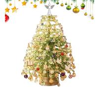 Ceprznvey Kit per albero di Natale con perline che si illuminano le | Albero da tavolo con perline per hobbisti, principianti, adulti, donne, ragazze, signore, casa, dormitorio, appartamento
