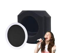 Ceprznvey Microfono Isolamento Shield, Sound-Absorbing Shield with Filter, Portable Soundproof Cover, Home Studio Recording, Podcast Singing Rapping, Live Performance Audio Equipment