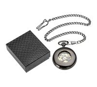 Ceprznvey Pocket Watch, Hand Watch, elegante custodia vintage con catena di lunghezza circa 35 cm, retro meccanico rotondo Hollow, accessorio da uomo per bambini, Timepiece Jewelry, multicolore, A,