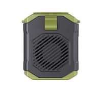 Ceprznvey, Portable Waist Clip Fan, Personal Waist Fan, Five Speed Adjustable, Built-In Flashlight, Outdoor Travel Hiking Yard Work Use, 3.7x2.68x4.45 Inches, Orange Green, 1 pezzo