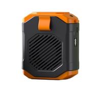 Ceprznvey, Portable Waist Clip Fan, Personal Waist Fan, Five Speed Adjustable, Built-In Flashlight, Outdoor Travel Hiking Yard Work Use, 3.7x2.68x4.45 Inches, Orange Green, 1 pezzo