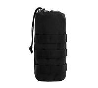 Ceprznvey Portabottiglia portatile, compatto e portatile, porta bottiglia, regolabile con chiusura a trafila, borsa per borsa per campeggio, ciclismo, sport all'aperto, camminata, Nero , Se référer au