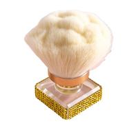 Ceprznvey Presa per pennello in polvere, pennello da giogo, pennelli per trucco Blush Contour, strumento per il trucco con setole morbide per il contorno della manicure per la pulizia delle unghie