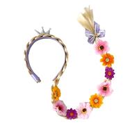 Ceprznvey Princess Headbands, Young Girls Headwear Wig, Colorful Long Strands Realistic Cosplay Tool Soft Skin-Friendly Styling Party Toys for Natural Looking