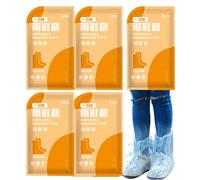 Ceprznvey Rain Shoe Covers, Waterproof Boot Protectors, non Slip Reusable Pe Material, Trasparente Design per Outdoor Travel Hiking, Size Clear 10 Pezzi, High Style, Short Style, multicolore