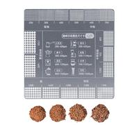 Ceprznvey Righello di misurazione per macinare chicchi di caffè, tabella guida per macinatura in polvere di caffè, utensili da cucina portatili, accessorio per la preparazione di caffè, per casa, bar