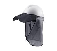 Ceprznvey Scudo solare per casco di sicurezza, protezione UV fissaggio rapido casco - visiera aerata per cantieri di costruzione e paesaggistica prevenzione colpo di calore