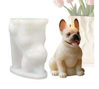 Ceprznvey Stampo per candele a forma di cane, stampo per calcestruzzo, in silicone | per artisti in gesso, principianti, hobbisti, amanti del fai da te, casa, eventi, laboratorio, vacanze