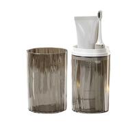 Ceprznvey Travel Toothbrush Case, Portable Toothpaste Storage, Compact Toothbrush Holder, Leakproof Design, Easy to Carry, Business Trip, Camping, School, 2.56x2.56x7.87 Inches