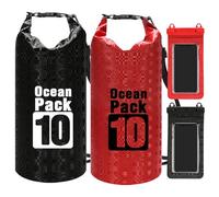 Ceprznvey Waterproof Dry Bag, Roll Top Boat Backpack, Lightweight Travel Storage, Secure Seal Closure, Multipurpose Gear Organizer, for Camping Hiking Commuting Shopping, 16.14x7.68x0.2