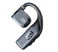 Ceprznvey Wrap Around Earbuds, Noise Cancelling Headphones, Sweatproof Earpiece, Digital Display, Wireless Fit, Swimming Workout Gym Motorcycle Use, 2.76x1.97x0.39 pollici, Black, 1 Set