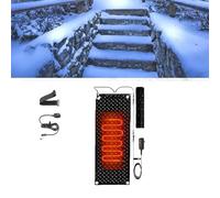 CEQFSWHQ Tappetini Anti-Scivolo for Lo scioglimento della Neve for Uso Esterno - Tappetini riscaldanti in Gomma da 360 W con Spina for percorsi Invernali sicuri(40x120cmx1Pcs)
