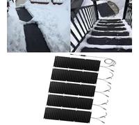 CEQFSWHQ Tappetino Anti-Ghiaccio - Tappetino in Gomma Antiscivolo for Una rimozione efficiente della Neve e del Ghiaccio in Inverno(30x150cmx5Pcs)