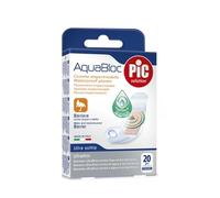 PIC Cerotto Aquabloc 19x72 mm Antibatterico Impermeabile 20 pezzi