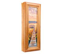Cer-Plast Armadio a gancio da parete | Scatola a chiavi da parete | Porta chiave da parete organizer | Porta chiave da parete decorazione da parete Deco casa vintage (SKP-F100BR)
