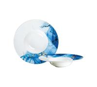 CER-POR Piatti Pasta MARBLUE 27 Cm Set 2 Pezzi