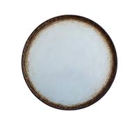 CER-POR Piatti Pizza TERRA 32 cm |Piatti Per Pizza Grandi in Porcellana Turca Decorati. 2 Pezzi da 32 cm