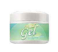 Cera Capelli per Definizione & Controllo de Capelli afro o ricci, Crema Styling per Capelli ricci trecce e torsioni - Braid Lock Twist Gel, Tenuta Extra Forte & Anticrespo, Bordo Controllo