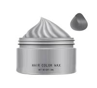Cera colorante per capelli grigio argento da 30 ml - Crema colorante temporanea per capelli scuri, crema all'argilla per styling istantaneo | Acconciatura tinta in grigio, adatta per feste, cosplay, d