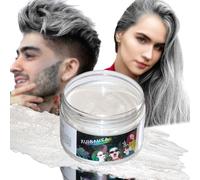 Cera Colorata per Capelli Colore Bianco Temporaneo Capelli Cera per Uomini E Donne Lavabile per La Tintura Dei Capelli Cera Colorante Naturale per Capelli per Halloween Feste Di Natale Cosplay
