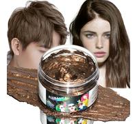 Cera Colorata per Capelli Colore Marrone Temporaneo Capelli Cera per Uomini E Donne Lavabile per La Tintura Dei Capelli Cera Colorante Naturale per Capelli per Halloween Feste Di Natale Cosplay