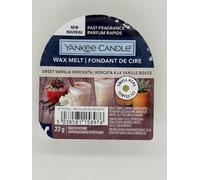 CERA DA FONDERE WAX MELT SWEET VANILLA HORCHATA YANKEE CANDLE