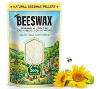 Cera d'api bianca 200G/908G/2.2KG/4.5KG/9KG - Pastiglie di cera d'api naturale per candele cera d'api e progetti fai-da-te. Ideale per la produzione di candele e lavori artigianali