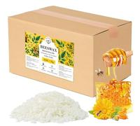 Cera D'api Bianca Biologica 9KG, Cera D'api Gialla Pura e Naturale al 100% per La Cura Della Pelle Fai Da Te, Balsamo per Labbra, Smalto, Lozione, Sapone e Accessori per La Fabbricazione di Candele