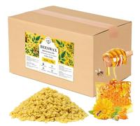 Cera D'api Gialla Biologica 9KG, Cera D'api Gialla Pura e Naturale al 100% per La Cura Della Pelle Fai Da Te, Balsamo per Labbra, Smalto, Lozione, Sapone e Accessori per La Fabbricazione di Candele