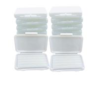 Cera dentale per parentesi graffe, set da 50 strisce di cera ortodontica inodore e inodore, per la cura dei denti e degli allineatori, coperture per staffe, protezioni per labbra e accessori per