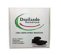 CERA DEPILATORIA BRASILIANA senza strisce indolore bi-direzionale extra flessibile contiene 8 dischi da 20gr