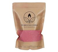 Cera di perle con stoppini, granuli di cera, set per realizzare candele, 400 g di perle di cera per candele + 4 stoppini di cotone