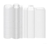 Cera di soia trasparente per stampi contenitori 100 Pack DIY trasparente | Interno liscio per superficie, facile rilascio senza attaccare, demolire, prodotto finito pulito (100 pezzi)
