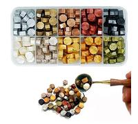 Cera Lacca Rossa - Set 200 Pezzi Bastoncini Perle di Ceralacca Con Stoppini per Sigilli - Timbro Matrimonio