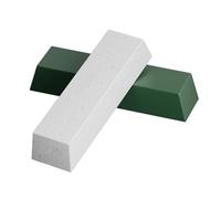Cera lucidante Premium verde e bianca per restauri in metallo su acciaio inox, rame, ferro, alluminio, verde e bianco