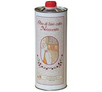 Cera Novecento 8211 Olio di Lino Puro Cotto, Neutro, 1 litro