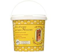 CERA NOVECENTO, Cera all'Acqua per Legno, Neutra, 1 litro Contiene sapone di Marsiglia e Cera d'Api, priva di solventi