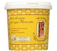 CERA NOVECENTO, Cera all'Acqua per Legno, Noce, 1 litro Contiene sapone di Marsiglia e Cera d'Api, priva di solventi