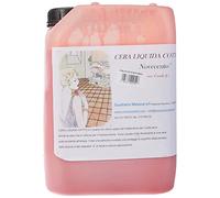 CERA NOVECENTO Cera Liquida Cotto, Rosso Casale, 5 litri Cera liquida nutriente, ravvivante e protettiva per pavimenti in cotto, autolucidante