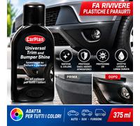Cera Paraurti Plastiche Ravvivante Auto Finiture Lucidante Universale 375ml