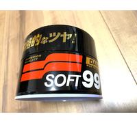Cera per auto SOFT99 nuova solida scura e nera 300 g 00010 con spugna per luc...